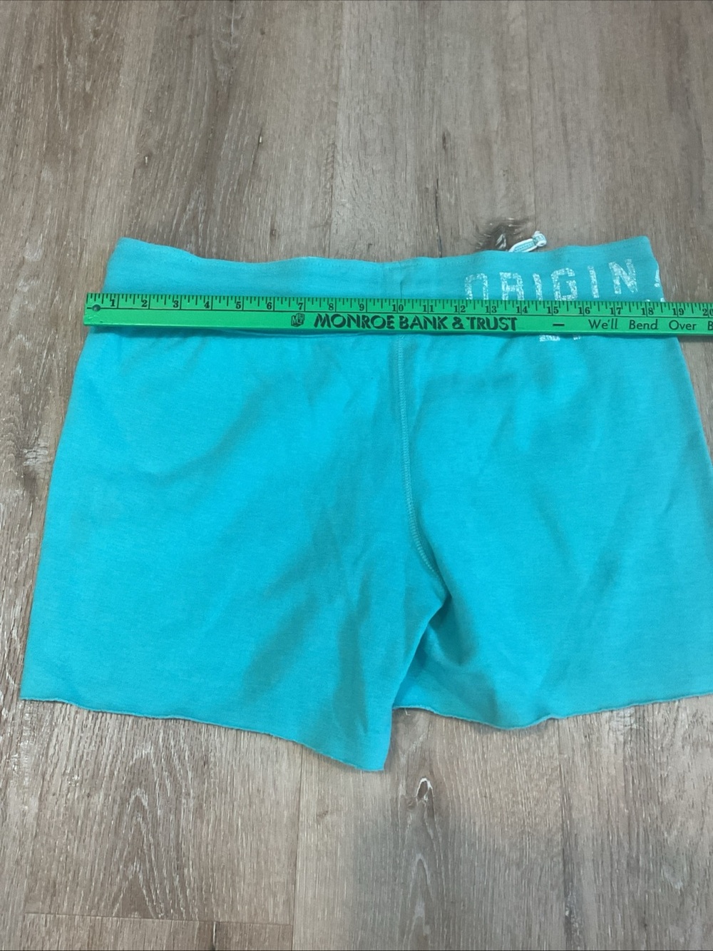Aeropostale - Teal Drawstring Athletic Raw Hem Shorts - Ladies Size XL - Picture 6 of 9